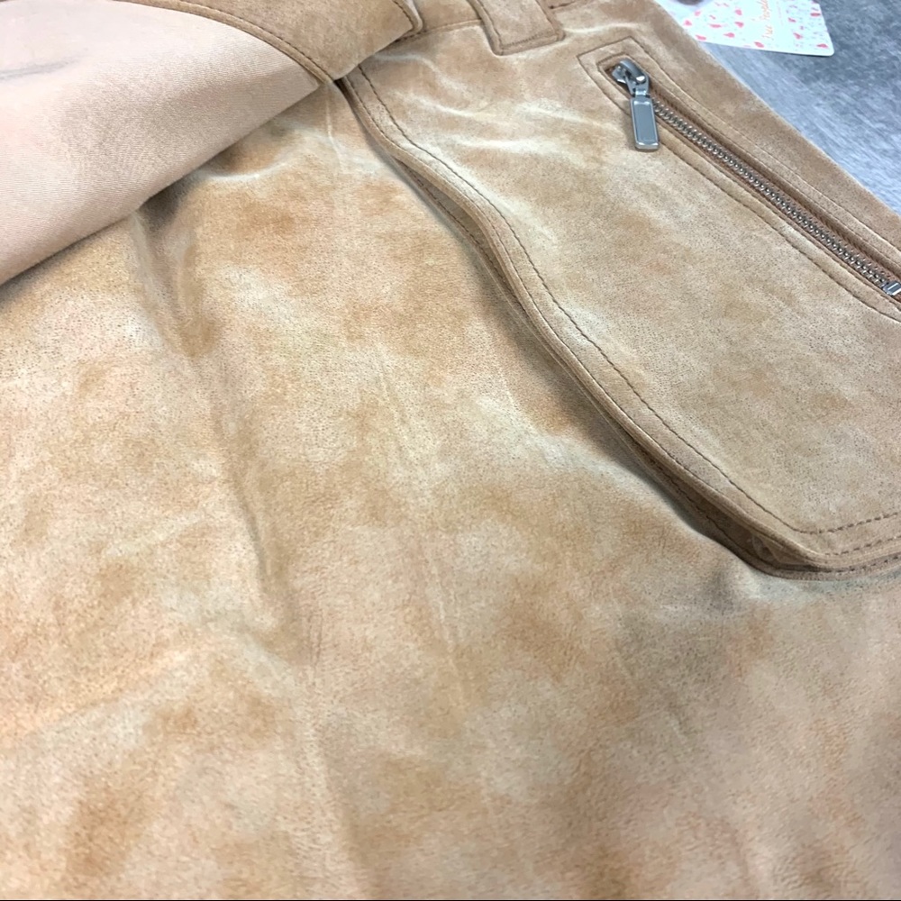 Free People Carson Utility Faux Leather Wrap Skirt - Picture 4 of 13